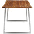 Rustika Rowe -  3 Piece Dining Set Solid Acacia Wood Brown